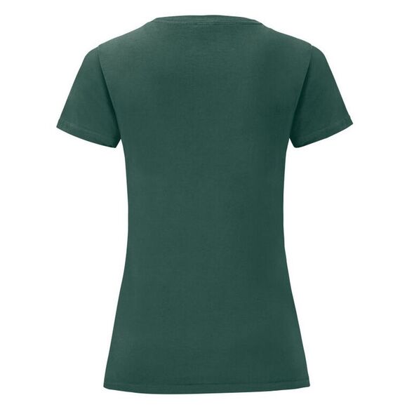 Fruit of the Loom Womens/Ladies Iconic 150 T-Shirt / Forest Green - Picture 2 of 3